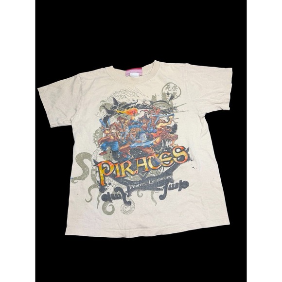 Disney Other - Vintage Y2K Disney Pirates of the Caribbean Kids T Shirt Size 7/8 (Stains)